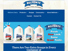 Tablet Screenshot of belfontedairy.com